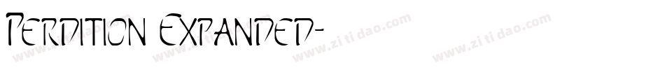 Perdition Expanded字体转换